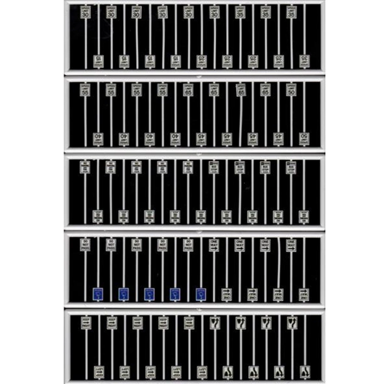 Tichy Train Group 2611 - Assorted Road Sign Set 90 Pcs - N Scale 3 Tichy Train Group 2611 - Assorted Road Sign Set 90 Pcs - N Scale