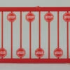 Tichy Train Group 2612 - Modern Stop Sign Red 18pcs - N Scale