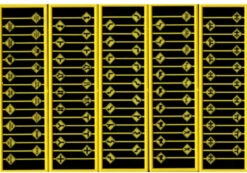 Tichy Train Group 2619 - Assorted Warning Signs 90 Pcs - N Scale