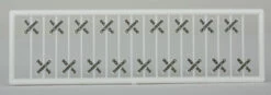 Tichy Train Group 2622 - Classic RR Crossing Crossbucks 18 Pcs) - N Scale