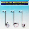 Rock Island Hobby 013101 - N Scale Streetlights Metal Pole With Straight Arm - N Scale -Atlarns Store RIH013101 16289.1645223871