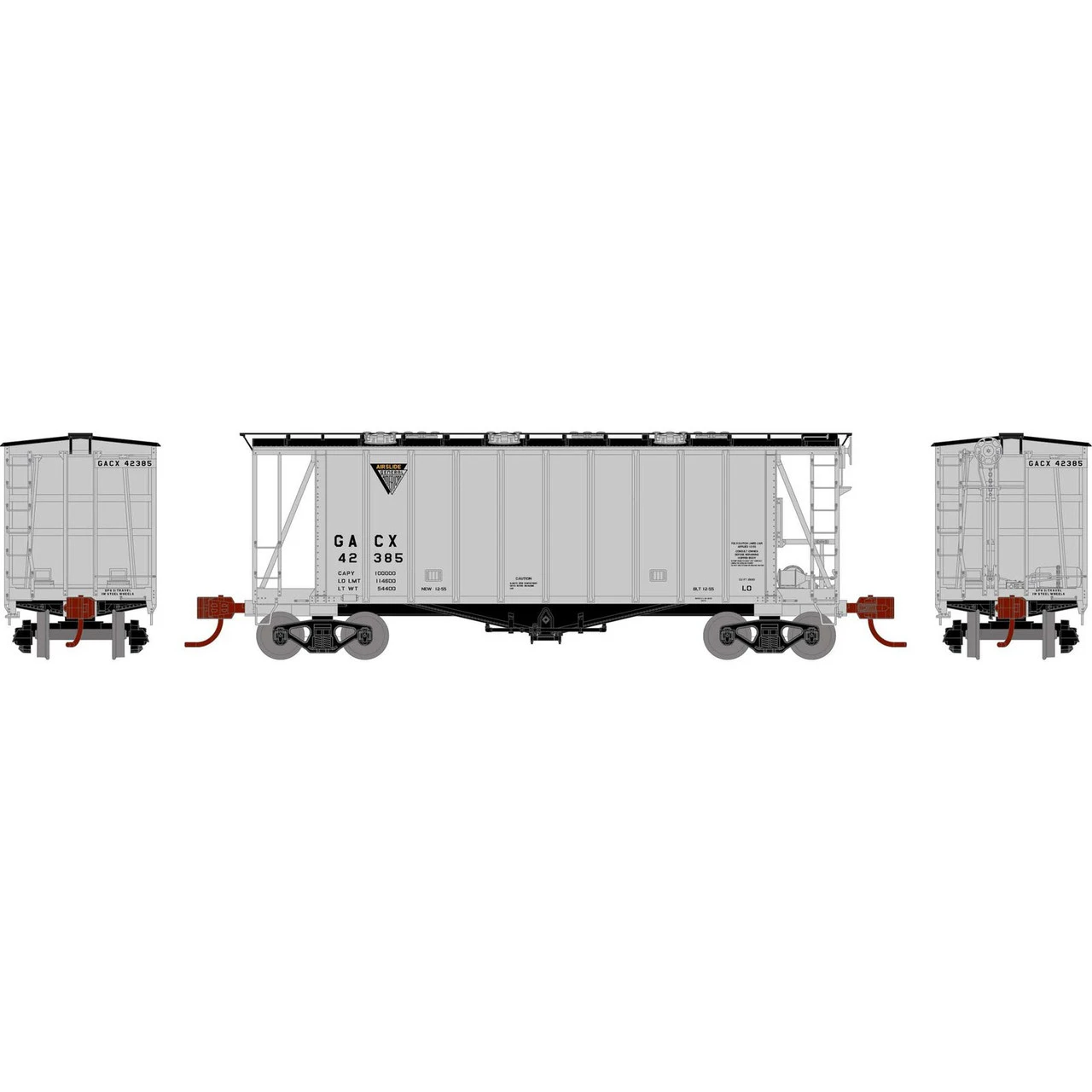 Athearn 23870 - GATC 2600 Airslide Hopper General American (GACX) 42385 - N Scale 2 Athearn 23870 - GATC 2600 Airslide Hopper General American (GACX) 42385 - N Scale