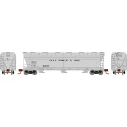Athearn 8497 - ACF 4600 3-Bay Hopper Gulf Mobile And Ohio (GM&O) 81016 - N Scale