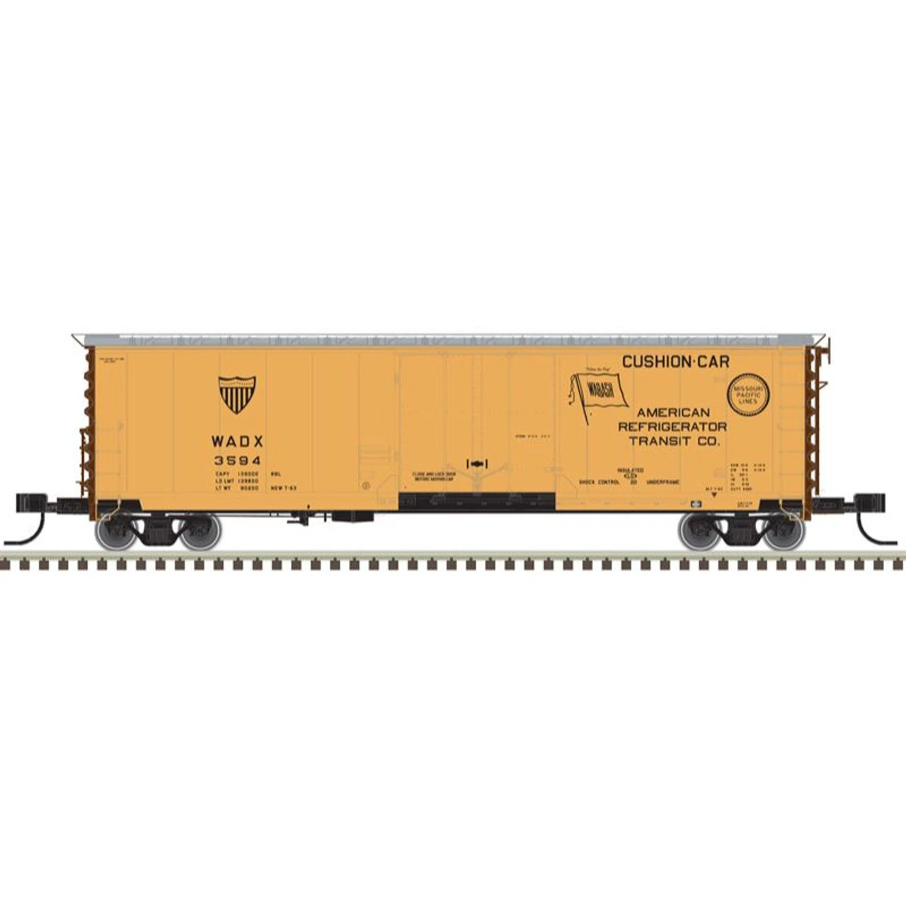 Atlas 50005690 - GA 50' RBL Box Car American Refrigerator Transit 3579 - N Scale 3 Atlas 50005690 - GA 50' RBL Box Car American Refrigerator Transit 3579 - N Scale