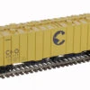 Atlas 50005813 - 4180 Airslide Covered Hopper Chessie (C&O) 619117 - N Scale -Atlarns Store atl50005813 67141.1677289856