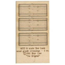 Blair Line 033 - Wood Grade Crossing Pkg(3) -- One Lane - N Scale Kit