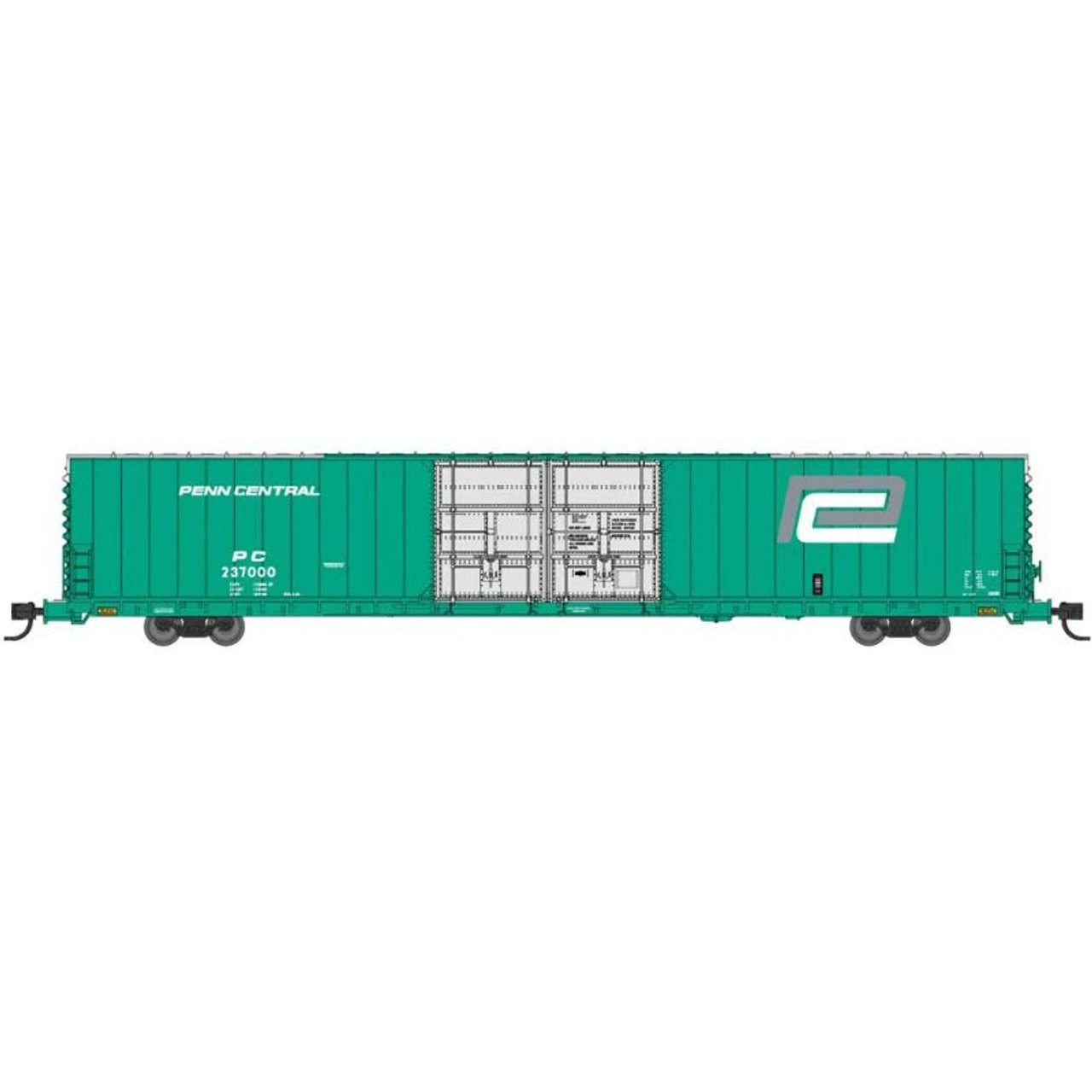 Bluford Shops 86701 - PS 86' Auto Parts Double Door Boxcar Penn Central (PC) 237544 - N Scale 3 Bluford Shops 86701 - PS 86' Auto Parts Double Door Boxcar Penn Central (PC) 237544 - N Scale