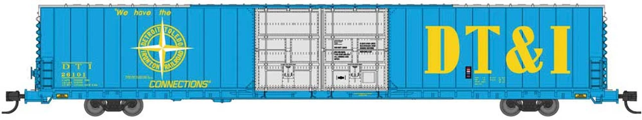 Bluford Shops 86645 - PS 86' Auto Parts Double Door Boxcar Detroit, Toledo And Ironton (DTI) 26443 - N Scale 3 Bluford Shops 86645 - PS 86' Auto Parts Double Door Boxcar Detroit, Toledo And Ironton (DTI) 26443 - N Scale