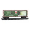 Micro-Trains Line 03900272 - 40' Double-Sheath Wood Box Car United States Army (USA) War Of The Worlds Car #3 - N Scale -Atlarns Store mtl03900272 29502.1686169051