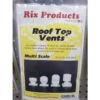 Rix Products 610 - Roof Top Vents - Multi Scale Kit -Atlarns Store rix610 80896.1645223887