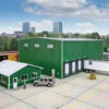 Walthers Cornerstone 933-4080 - Steel Warehouse - HO Scale Kit -Atlarns Store wal933 4080 88645.1683917874