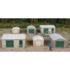 Walthers Cornerstone 933-4123 - Metal Yard Sheds - HO Scale Kit -Atlarns Store wal933 4123 95861.1645224546