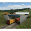 Walthers Cornerstone 933-4565 - Modern Steel And Concrete Highway Overpass With Pipe Railings - HO Scale -Atlarns Store wal933 4565 43109.1645224555